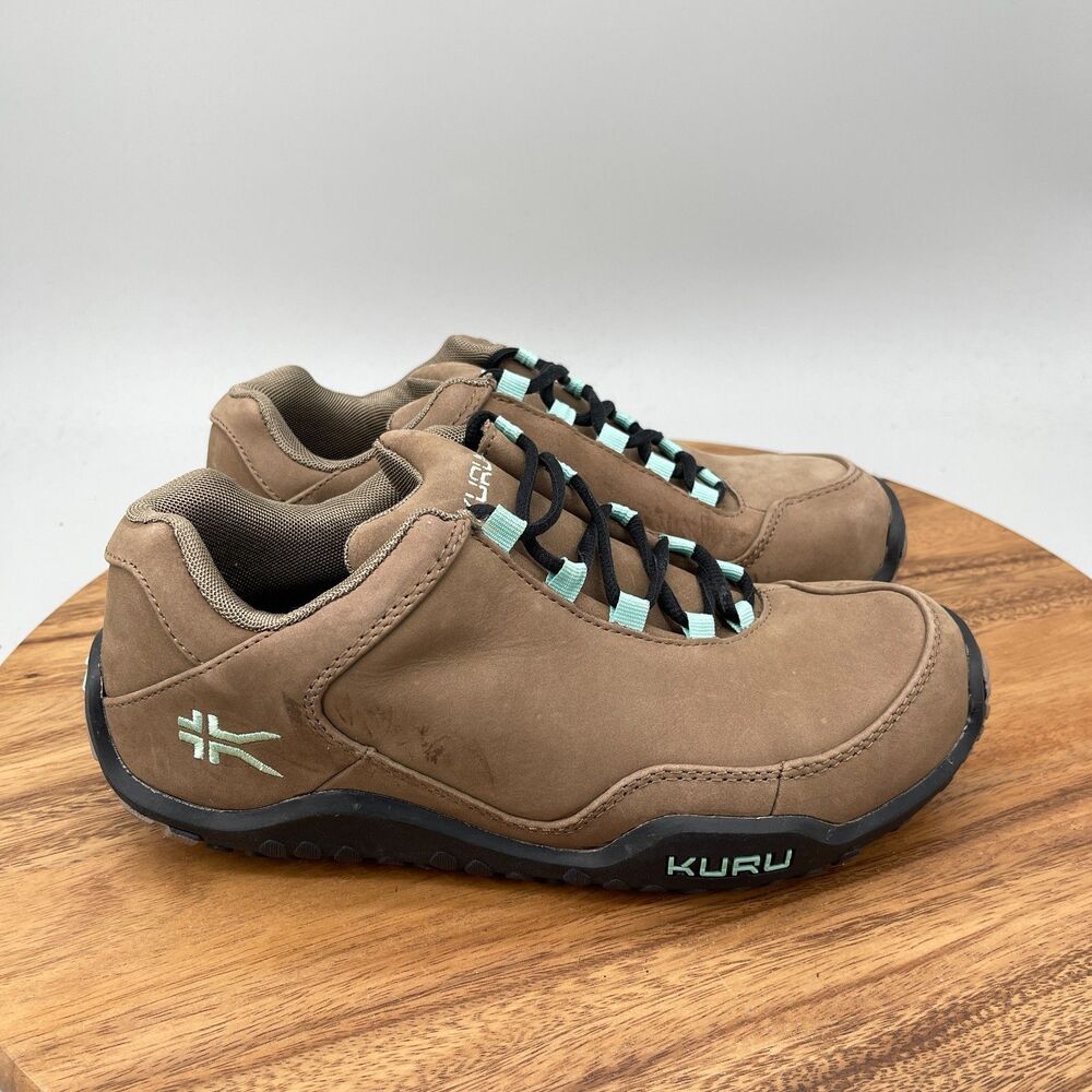 Kuru Chicane Shoes Womens Size 9 Wide Brown Leather Casual Trail Hiking Sneakers